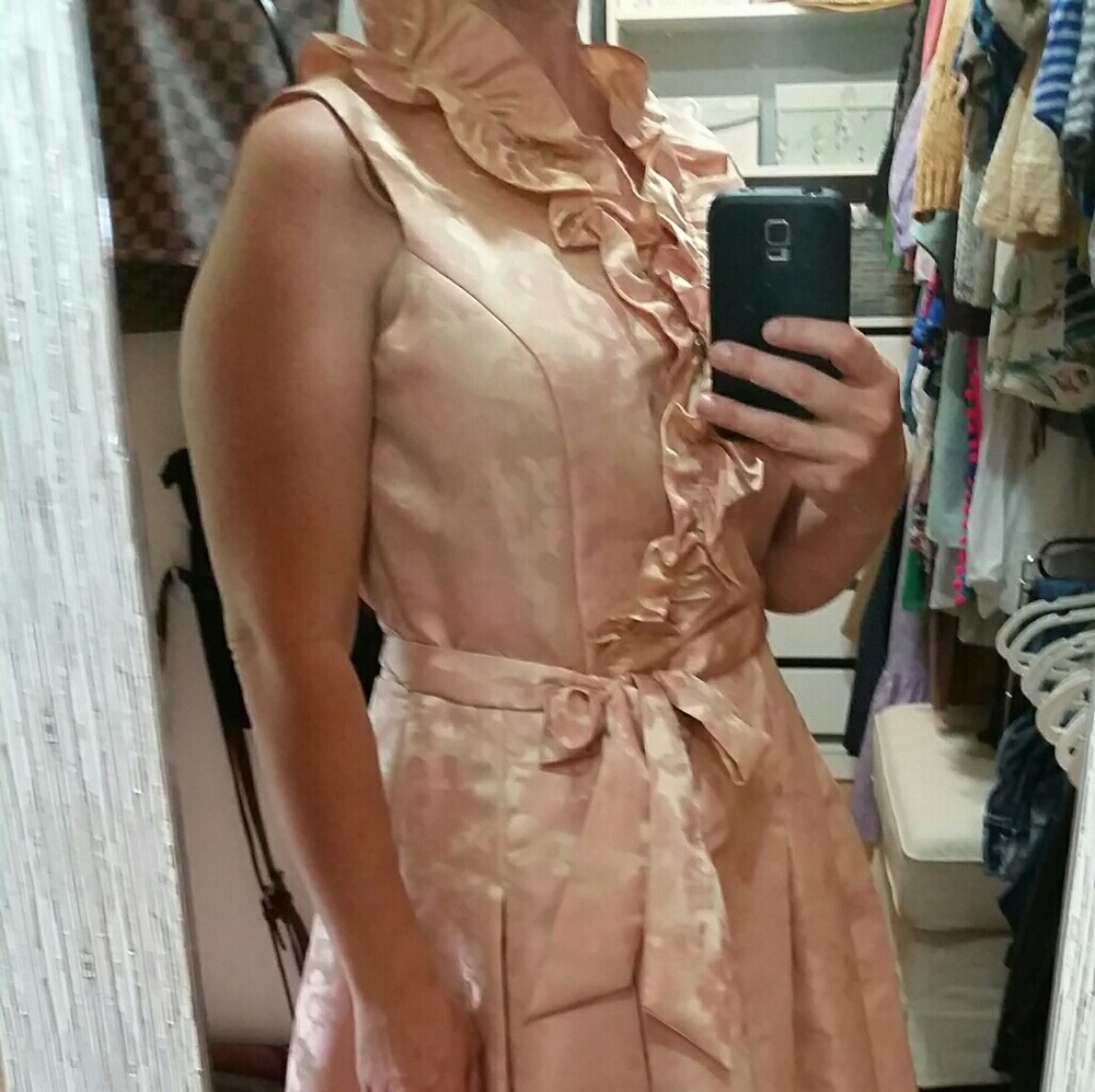 Rose metallic dress